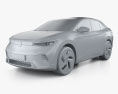 Volkswagen ID.5 Pro 2024 3Dモデル clay render