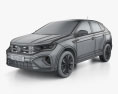 Volkswagen Taigo R-Line 2024 3D модель wire render