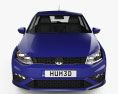 Volkswagen Polo 5도어 해치백 2022 3D 모델  front view