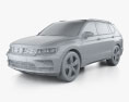 Volkswagen Tiguan Allspace Elegance 2020 3d model clay render