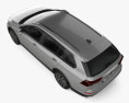 Volkswagen Golf Alltrack 2023 3D-Modell Draufsicht