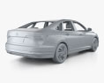 Volkswagen Sagitar з детальним інтер'єром 2022 3D модель