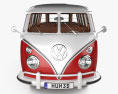 Volkswagen Transporter Passenger Van 带内饰 1953 3D模型 正面图