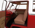Volkswagen Transporter Fourgonnette de Tourisme avec Intérieur 1953 Modèle 3d seats