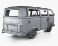 Volkswagen Transporter Passenger Van 带内饰 1975 3D模型