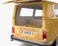 Volkswagen Transporter T2 Passenger Van with HQ interior 1975 3d model