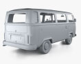 Volkswagen Transporter Пасажирський фургон з детальним інтер'єром 1975 3D модель