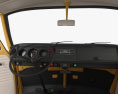 Volkswagen Transporter Passenger Van mit Innenraum 1975 3D-Modell dashboard