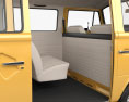 Volkswagen Transporter Пассажирский фургон с детальным интерьером 1975 3D модель