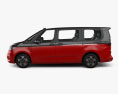 Volkswagen Transporter Multivan LWB 2024 3D-Modell Seitenansicht