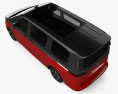 Volkswagen Transporter Multivan LWB 2024 3D-Modell Draufsicht