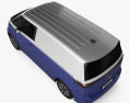 Volkswagen ID Buzz Cargo 2024 3D-Modell Draufsicht