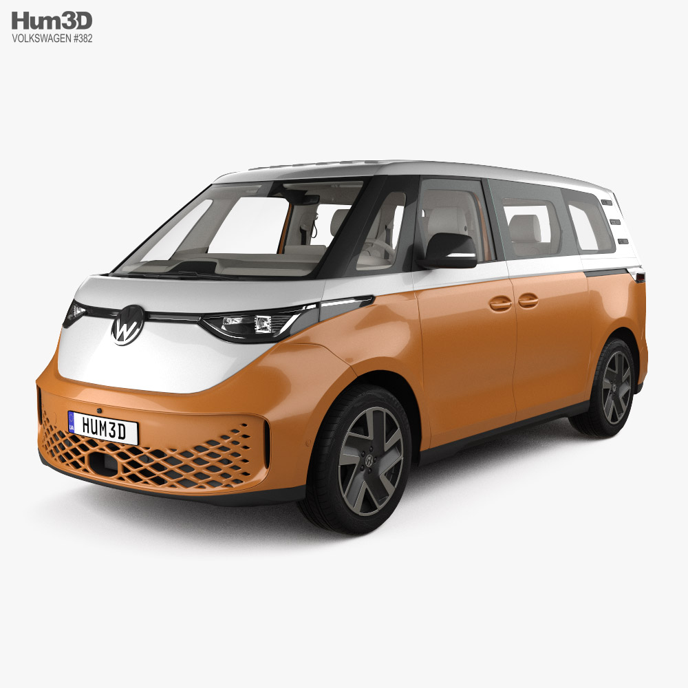 Volkswagen ID Buzz 带内饰 2024 3D模型