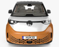 Volkswagen ID Buzz mit Innenraum 2024 3D-Modell Vorderansicht