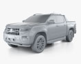 Volkswagen Amarok ダブルキャブ Aventura 2024 3Dモデル clay render