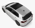 Volkswagen Golf GTI Clubsport 5-Türer Fließheck 2024 3D-Modell Draufsicht