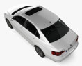 Volkswagen Jetta CN-spec з детальним інтер'єром 2019 3D модель top view