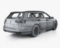 Volkswagen Passat variant with HQ interior and Engine 2014 Modelo 3d