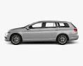 Volkswagen Passat variant with HQ interior and Engine 2014 Modello 3D vista laterale