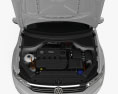 Volkswagen Passat variant with HQ interior and Engine 2014 Modello 3D vista frontale
