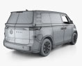 Volkswagen ID Buzz Cargo з детальним інтер'єром 2024 3D модель