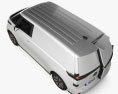 Volkswagen ID Buzz Cargo mit Innenraum 2024 3D-Modell Draufsicht