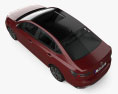 Volkswagen Virtus 2024 3D-Modell Draufsicht