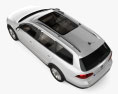 Volkswagen Passat Alltrack with HQ interior 2014 3d model top view
