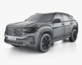 Volkswagen Atlas Cross Sport SEL R-Line 2023 3D 모델  wire render