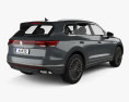 Volkswagen Touareg Elegance 2024 3D-Modell Rückansicht