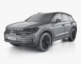 Volkswagen Touareg Elegance 2024 Modello 3D wire render
