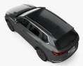 Volkswagen Touareg Elegance 2024 3D-Modell Draufsicht