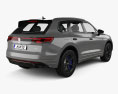 Volkswagen Touareg R eHybrid 2024 3D-Modell Rückansicht