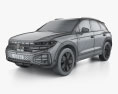 Volkswagen Touareg R-Line 2024 3D-Modell wire render