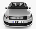 Volkswagen Santana Berlina 2024 Modello 3D vista frontale