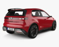 Volkswagen ID GTI 2024 3D-Modell Rückansicht