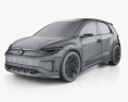 Volkswagen ID GTI 2024 3d model wire render