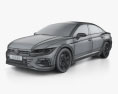 Volkswagen Arteon liftback R 2023 3D 모델  wire render