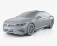 Volkswagen Arteon liftback R 2023 3Dモデル clay render