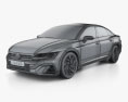 Volkswagen Arteon liftback R-line 2023 3d model wire render
