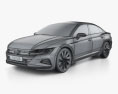 Volkswagen Arteon liftback eHybrid Elegance 2023 3Dモデル wire render