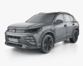 Volkswagen Tiguan eHybrid R-Line 2024 3Dモデル wire render