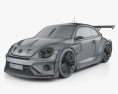Volkswagen Beetle Gran Turismo 2023 3d model wire render