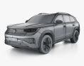 Volkswagen Tavendor R-Line 2022 3d model wire render