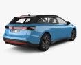 Volkswagen ID.7 tourer 2024 3D模型 后视图