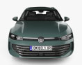 Volkswagen Passat variant 2023 3D模型 正面图
