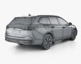Volkswagen Passat variant eHybrid R-Line 2023 3D模型