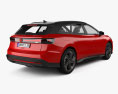Volkswagen ID.7 tourer GTX 2024 3D模型 后视图