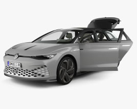 Volkswagen ID Space Vizzion with HQ interior 2019 Modelo 3d