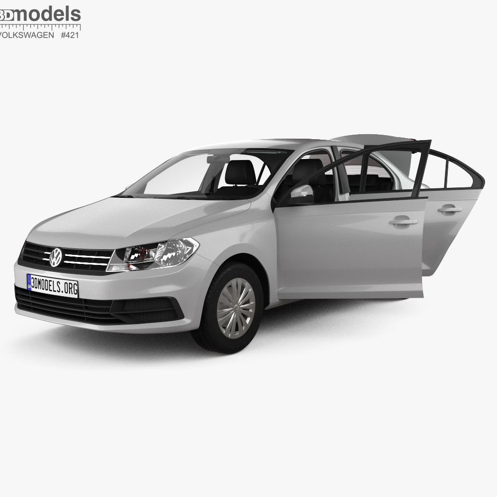 Volkswagen Santana sedan with HQ interior 2021 Modèle 3D
